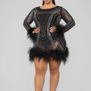Rhinestone mini dress